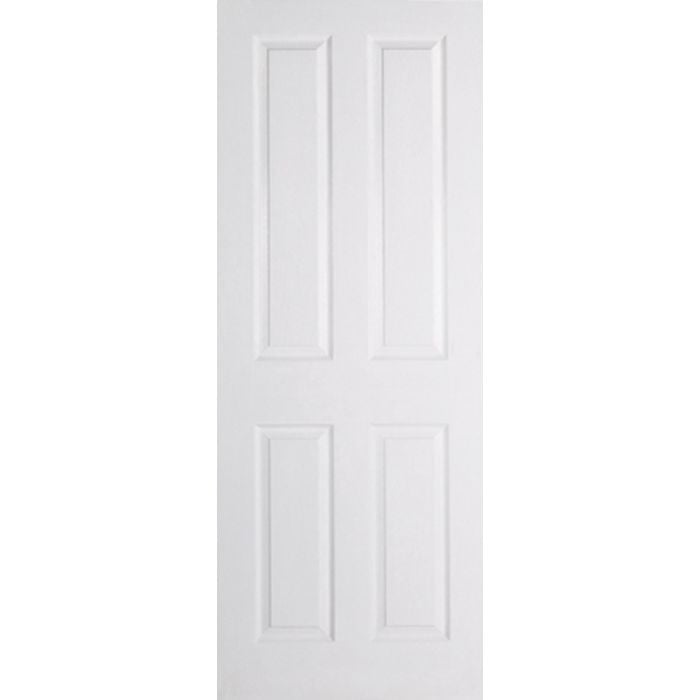 LPD Textured 4P Internal Door 1981 x 762mm Primed White Composite
