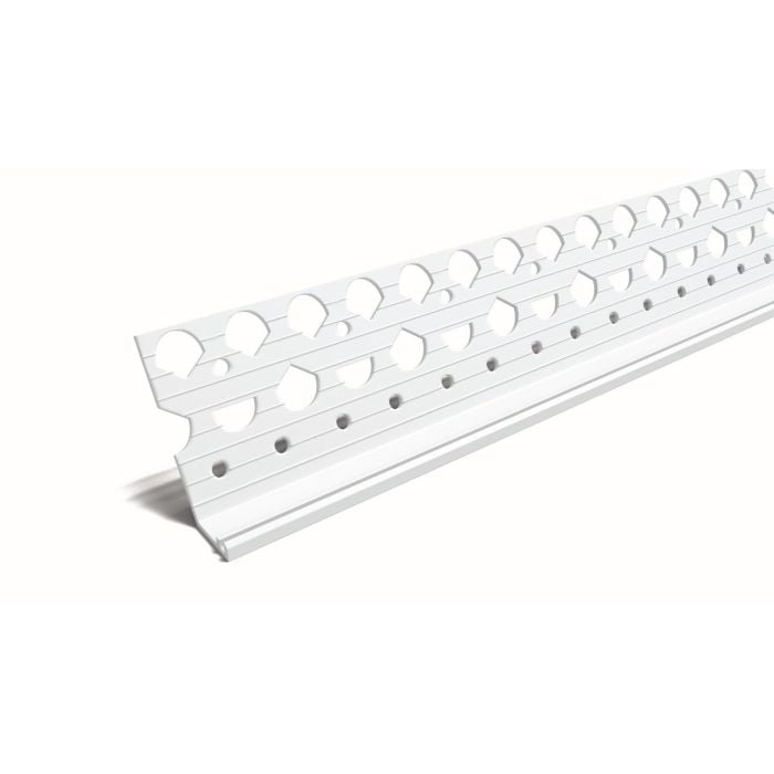 10mm Bell Cast Renderstop Bead 14x45mm x 2.5m White PVCu