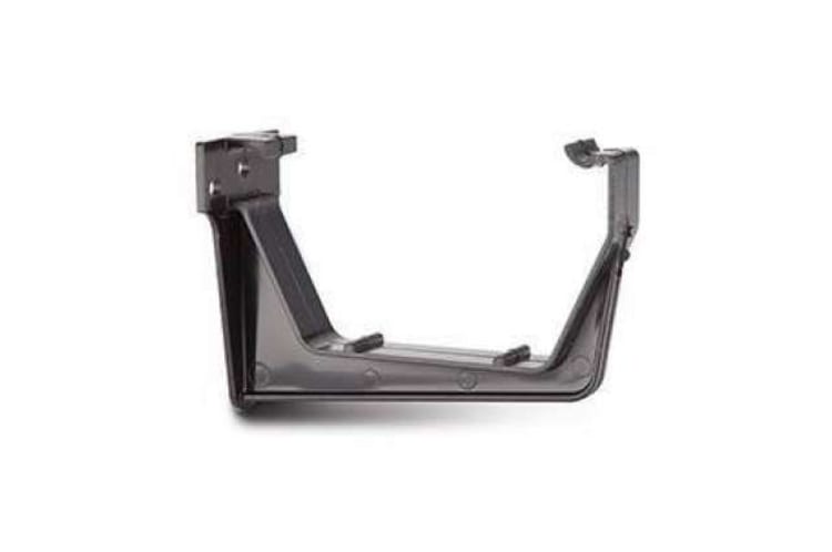 114mm Square Fascia Bracket Black – Strong & Reliable Gutter Support