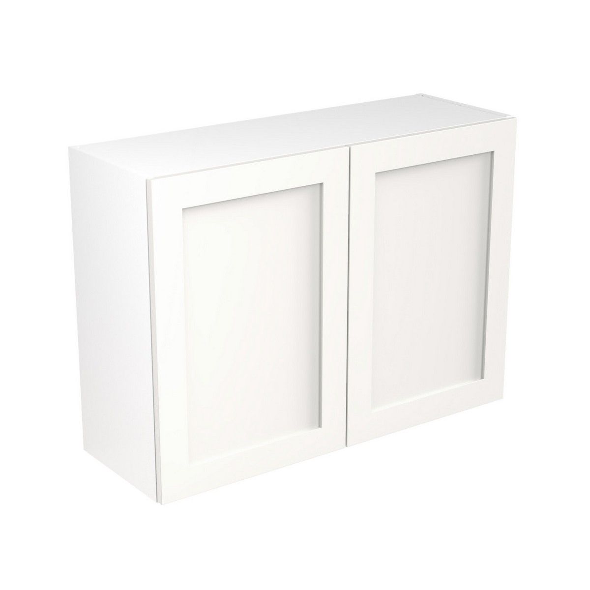 KitchenKit Flatpack Shaker Wall Cabinet 1000mm - Ultra Matt White