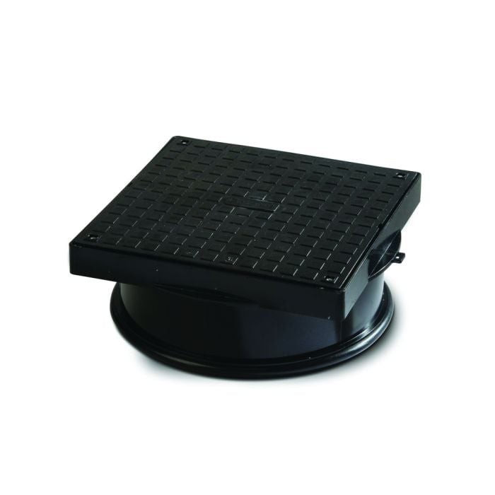 Polypipe 320mm Square PVC Cover & Frame - Black - UG502