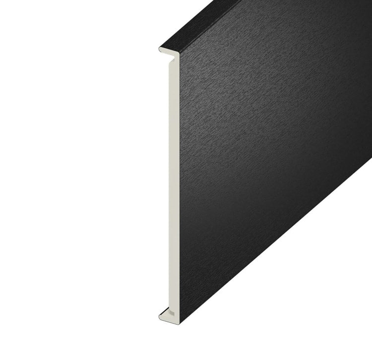 18mm Plain Black Ash Double Fascia Board 450mm x 5m – Strong & Stylish Roof Edge