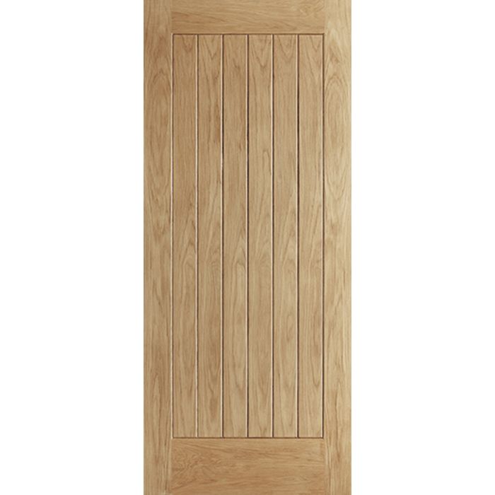 Norfolk Oak External Door 2032 x 813mm Unfinished ONORFOLK32