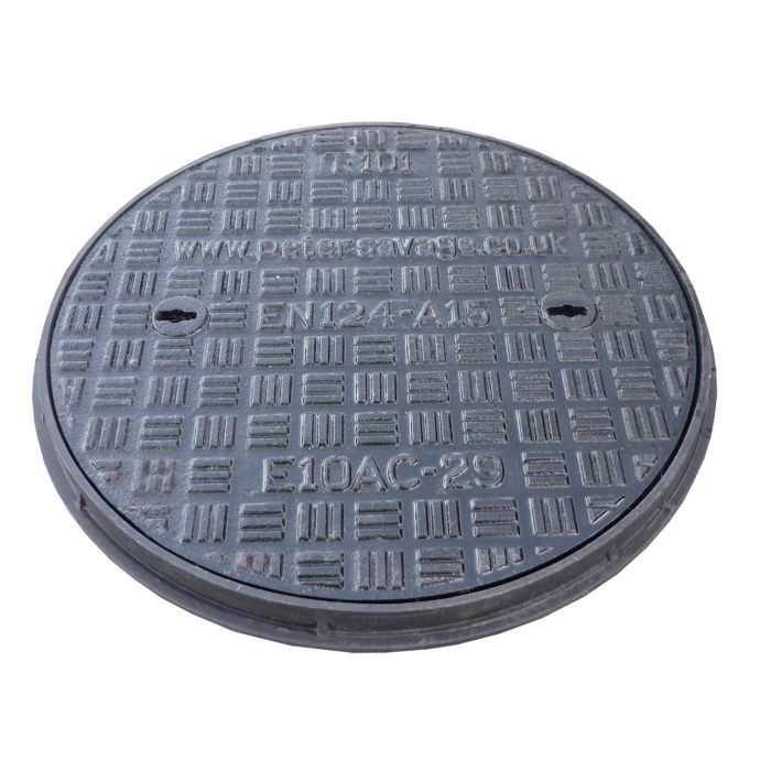 EJ A15 Circular Iron Manhole Cover - 450mm Dia