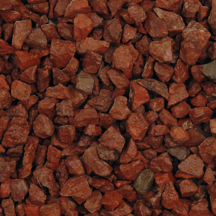 Long Rake Spar 20mm Chippings Red Granite - Bulk Bag