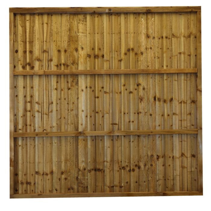 Tafs Pressure Treated Framed Featheredge Fence Panel 6ft x 6ft (1828 x 1828mm)