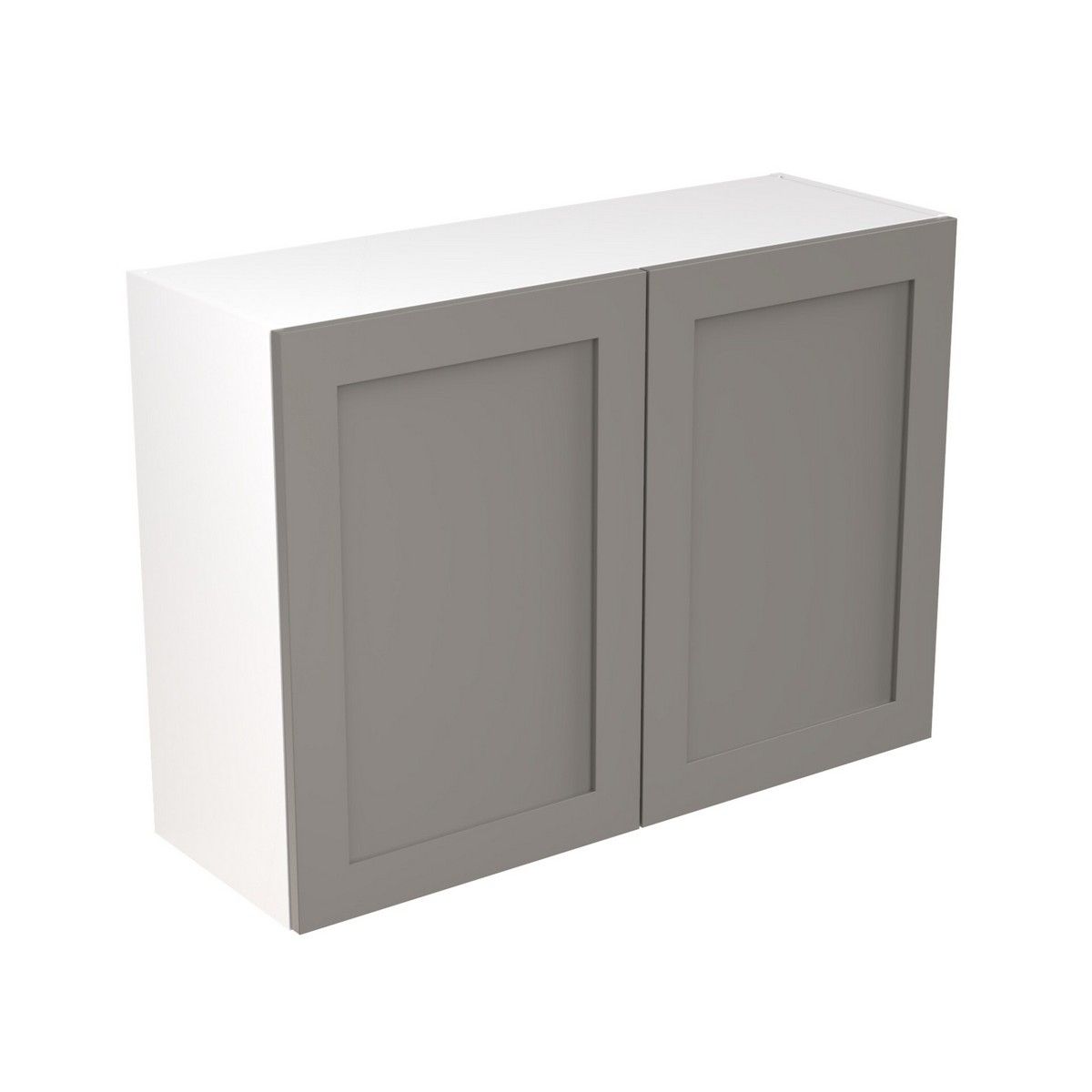 KitchenKit Flatpack Shaker Wall Cabinet 1000mm - Ultra Matt Dust Grey