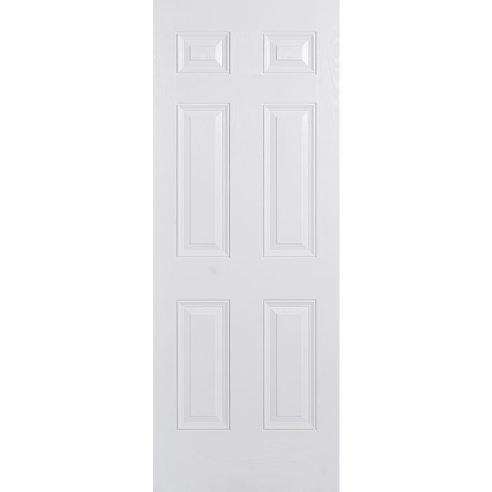 Colonial 6P GRP External Door - 2032 x 813mm White GRPCOLWHI32