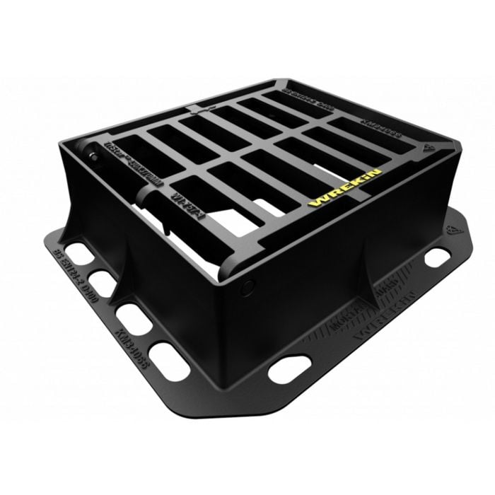 Wrekin D400 Tristar Ductile Iron Gully Grate - 430 x 370mm x 150mm Deep