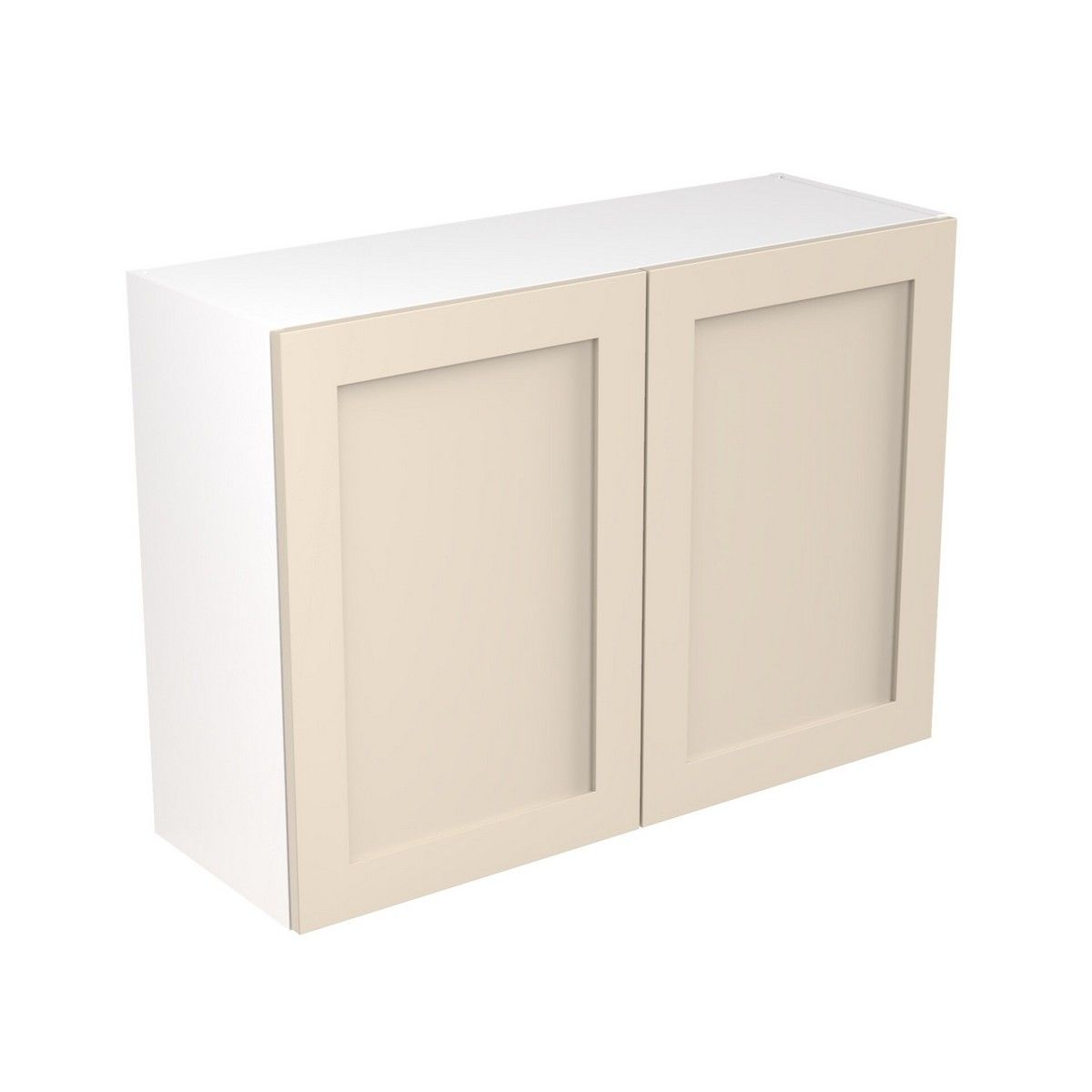 KitchenKit Flatpack Shaker Wall Cabinet 1000mm - Ultra Matt Cashmere