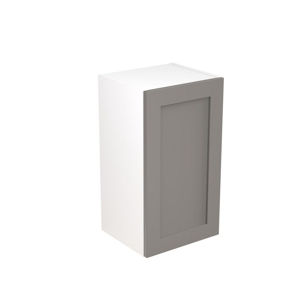 KitchenKit Flatpack Shaker Wall Cabinet 400mm - Ultra Matt Dust Grey