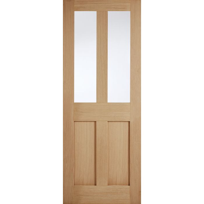 LPD London 2L Glazed Internal Door 1981 x 838mm Unfinished Oak