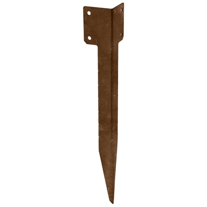 Single Sleeper Corner Support Spike 440mm No.4713 - Brown