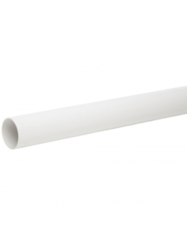 68mm Round Downpipe White 4m – Durable & Reliable Rainwater Pipe