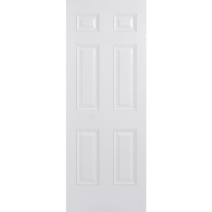 Colonial 6P GRP External Door - 1981 x 838mm White GRPCOLWHI33