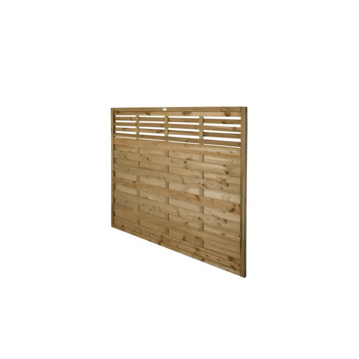 Forest Decorative Kyoto Fence Panel 1.8m x 1.5m Treated Timber (Pack of 5)