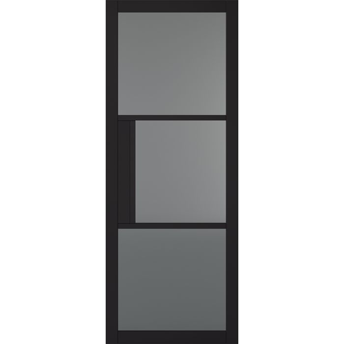 LPD Tribeca Tinted Glazed 3L Door 1981 x 686mm Primed Plus Black