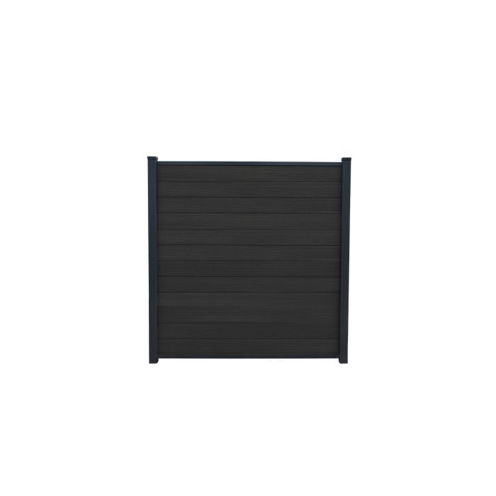 Piranha In-Ground Composite Fence Kit 6ft - Black Carbon