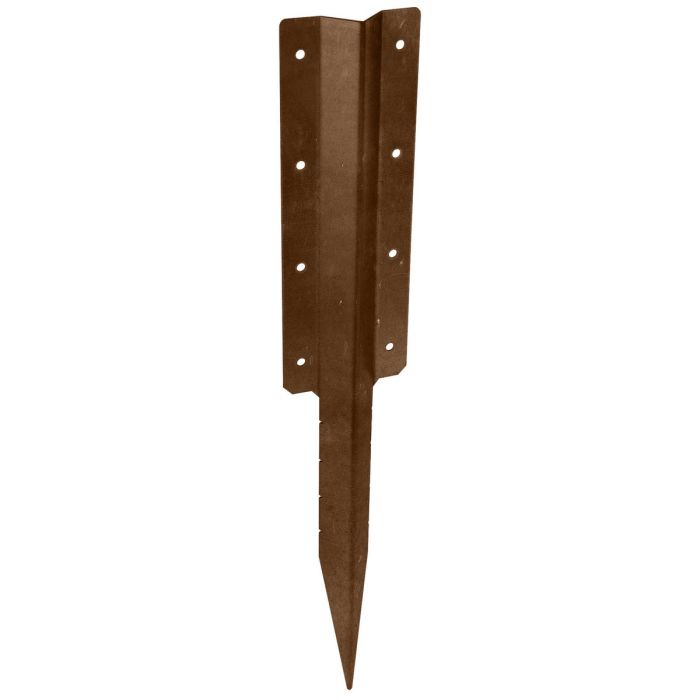 Double Sleeper Straight Support 600mm Spike No.4716 - Brown