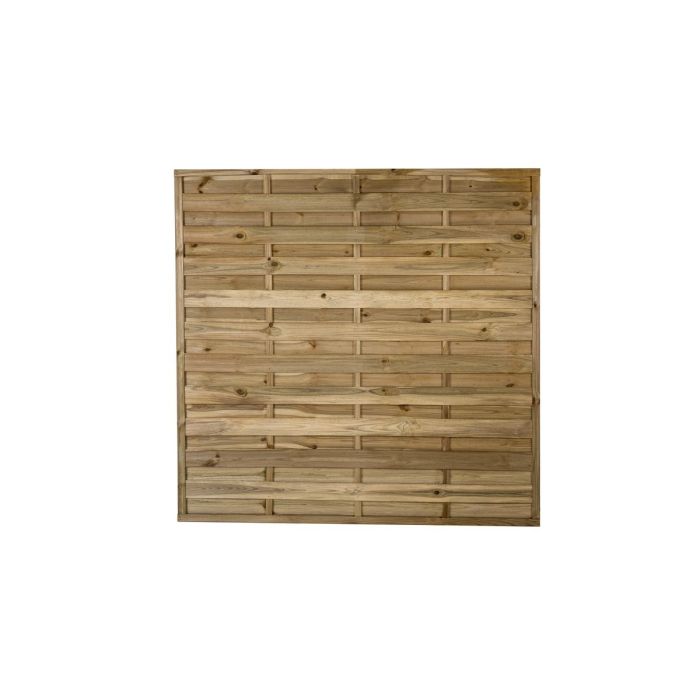 Forest Pressure Treated Decorative Flat Top Fence Panel 1.8m x 1.8m - Pack of 4