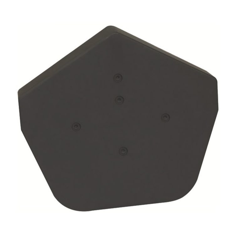 Black Easy-Trim Angled Ridge End Cap – Durable Roof Edge Finish