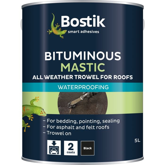 Cementone All Weather Bitumen Mastic for Trowel Application 5ltr Black