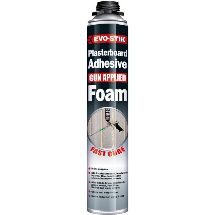 Evo-Stik Plasterboard Gun Grade Adhesive Foam 750ml - Yellow