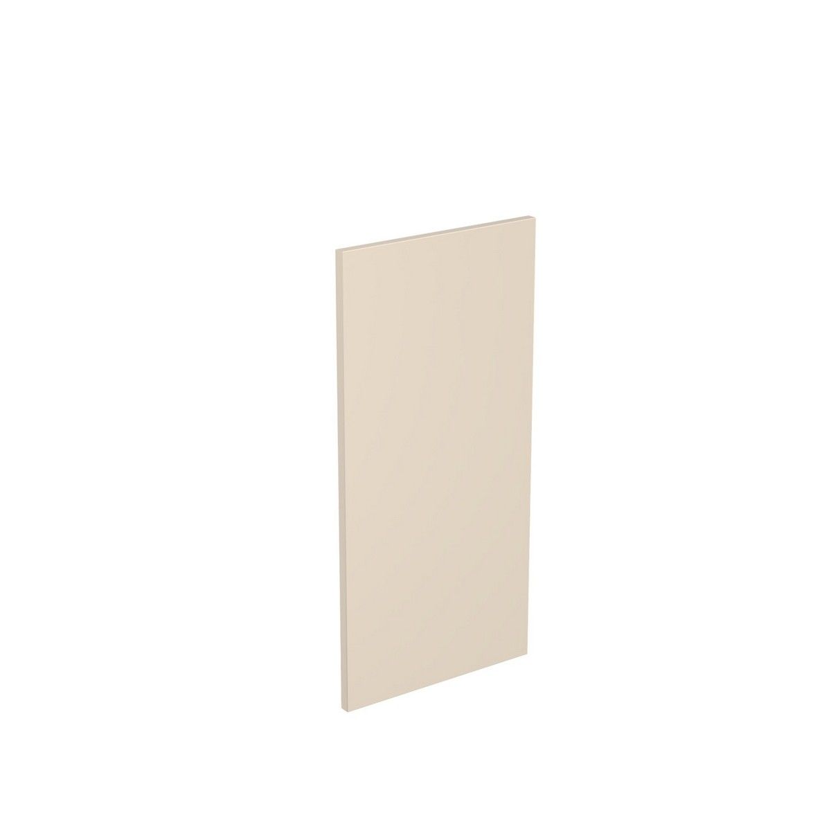 KitchenKit Flatpack J-Pull Wall End Panel 800mm - Super Gloss Cashmere