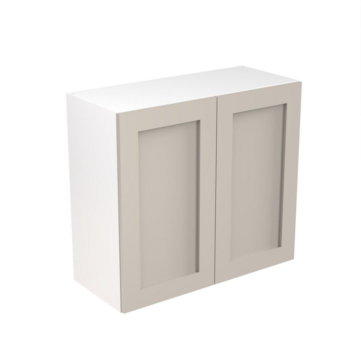 KitchenKit Flatpack Shaker Wall Cabinet 800mm - Ultra Matt Light Grey