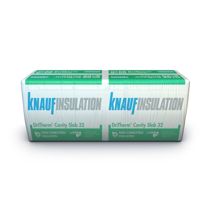 Knauf Insulation Dritherm Cavity Slab 32 (Ultimate) 100 x 455 x 1200mm (3.28m2) Pack of 6