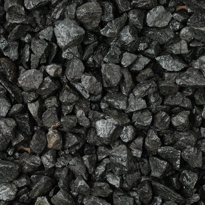 Long Rake Spar 20mm Chippings Black Basalt - Bulk Bag