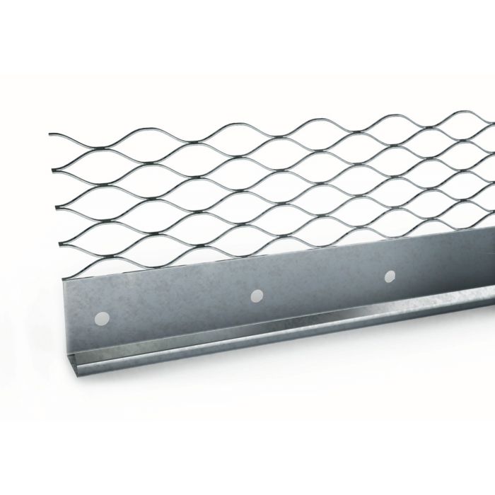 Plaster Stop Bead 13x55mm x 3m - Stainless Steel