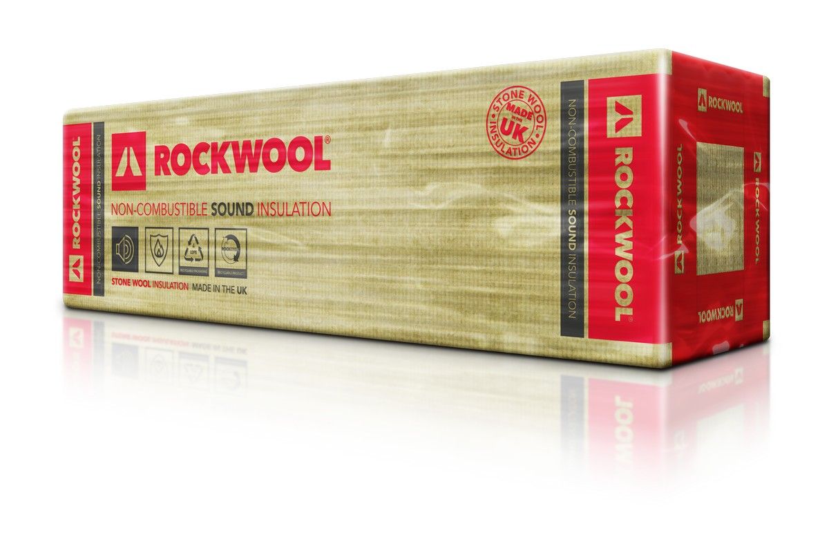 Rockwool Sound Insulation 1200 x 600 x 140mm (2.88m2 per pack) 4pk