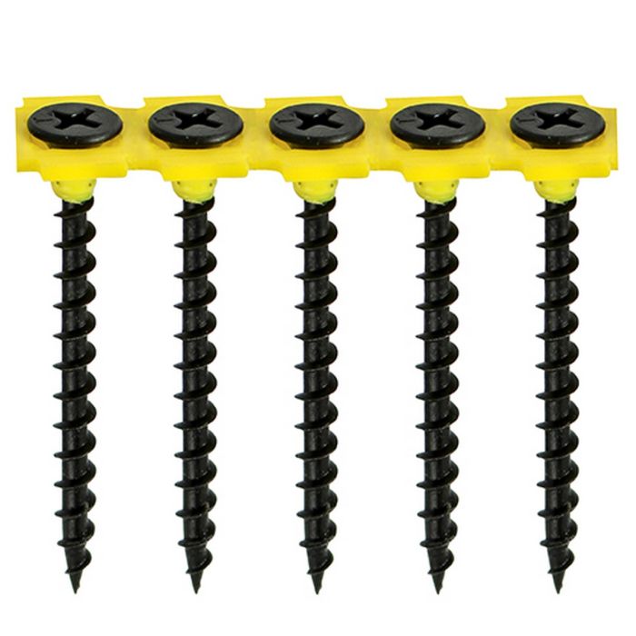 TIMco Collated Drywall Screw Coarse 3.5 x 55mm Black Phos - Box of 1000