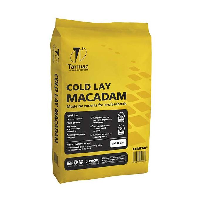 Tarmac Cold Lay Macadam - 25kg Bag