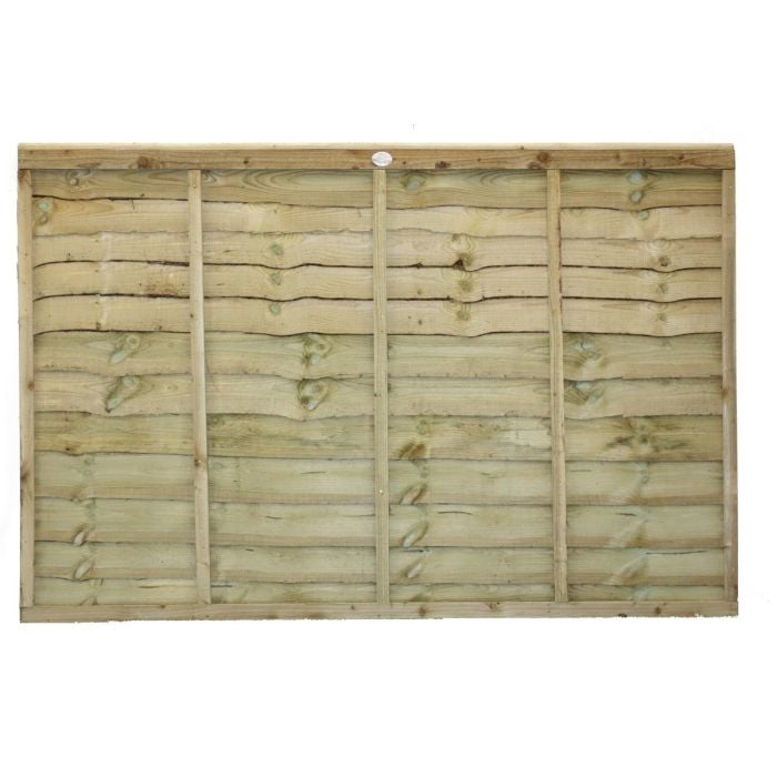Tafs Pressure Treated Waney Lap Fence Panel 6ft x 4ft (1828 x 1218mm)