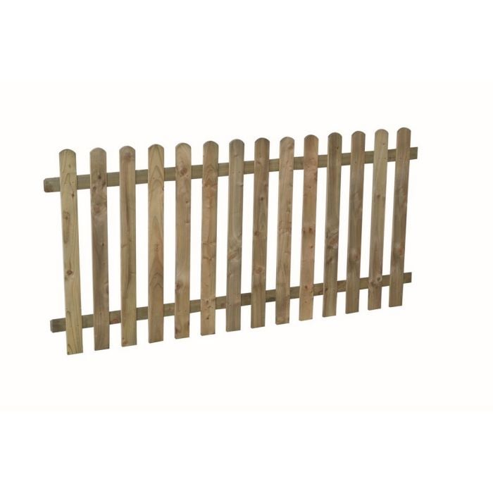 Forest Heavy Duty Pale Fence Panel 6ft x 3ft (1.8m x 0.9m) Treated Timber (Pack of 5)