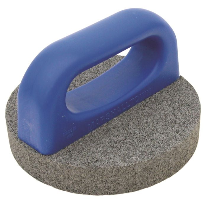 Marshalltown Round 20 Grit Rub Brick - 6" Plastic Handle