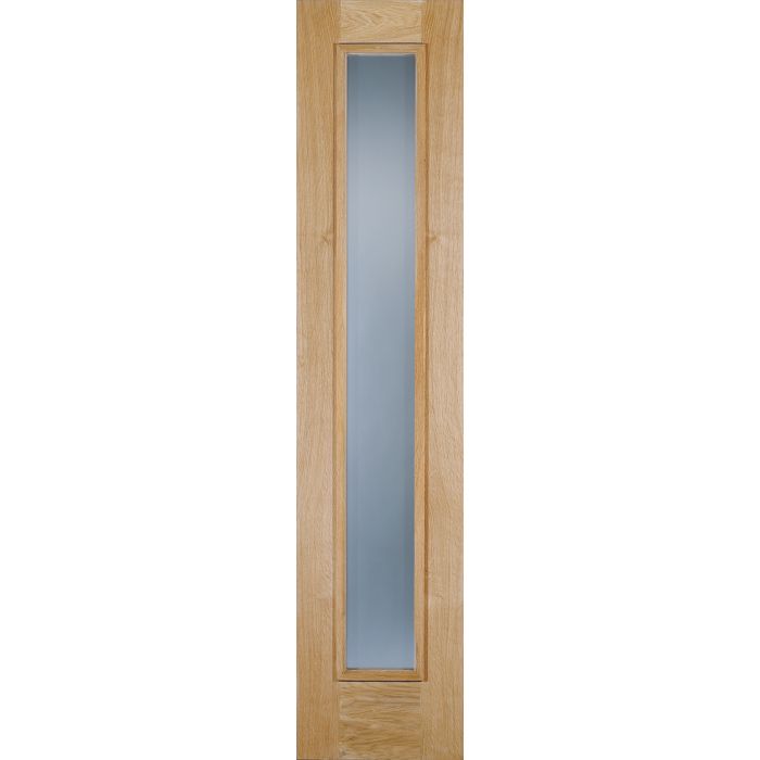 Oak External Sidelight - RM1S Frosted DG 2057 x 457mm OSLFROSTED