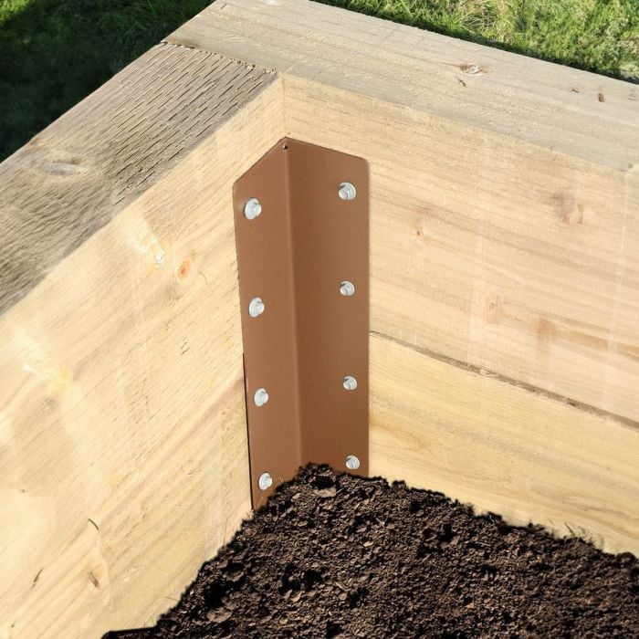 Double Sleeper Corner Support Spike 750mm No.4714 - Brown