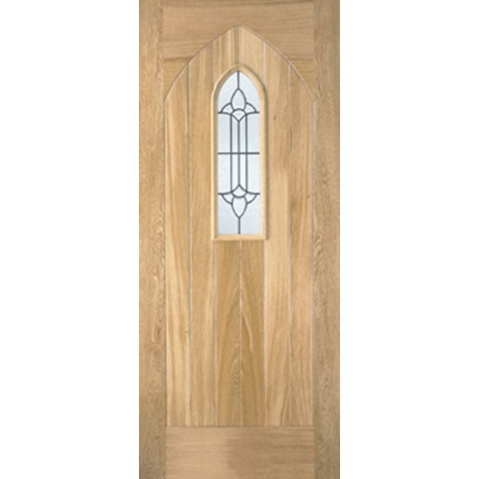 Westminster Oak External Door - IL RM1S Lead DG 2032 x 813mm OWESTG32