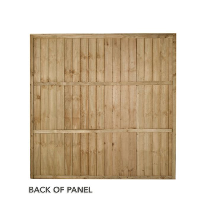 Forest Pressure Treated Closeboard Fence Panel 6ft x 6ft (1.83 x 1.83) - Pack of 5