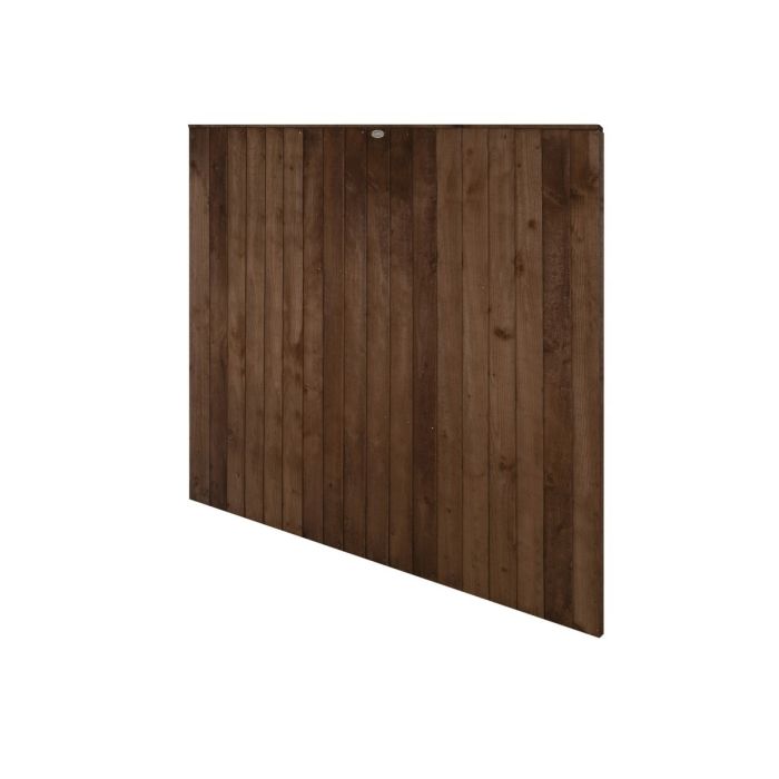 Forest Pressure Treated Closeboard Fence Panel 6ft x 5ft (1.83m x 1.52m) Brown - Pack of 4