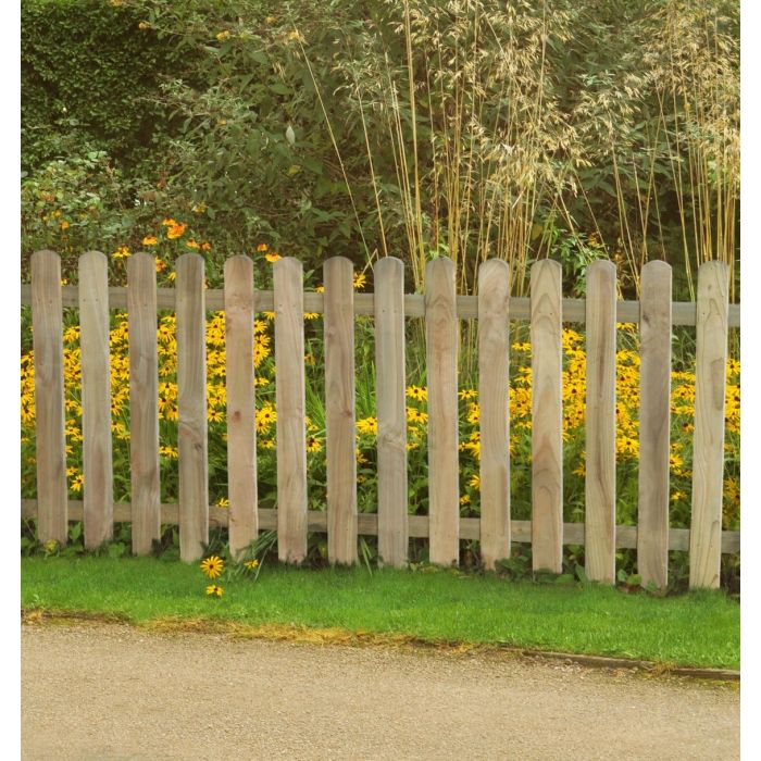 Forest Heavy Duty Pale Fence Panel 6ft x 3ft (1.8m x 0.9m) Treated Timber (Pack of 5)