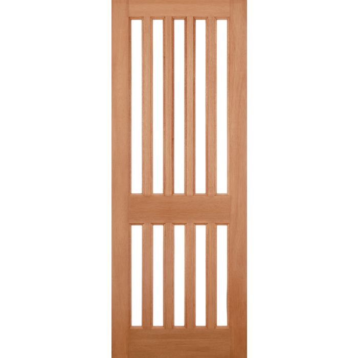 LPD Windsor 10L Glazed M&T External Door 1981 x 762mm Unfinished Hardwood