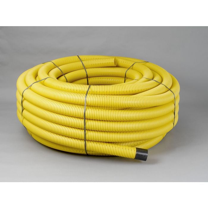 Naylor MetroDuct Twinwall Coiled Ducting - 94/110mm x 50mtr - Yellow
