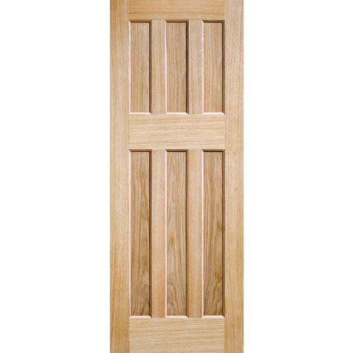 LPD DX60 Solid Core Internal Door - Unfinished Oak - 1981 x 838mm PPDX606033OAK