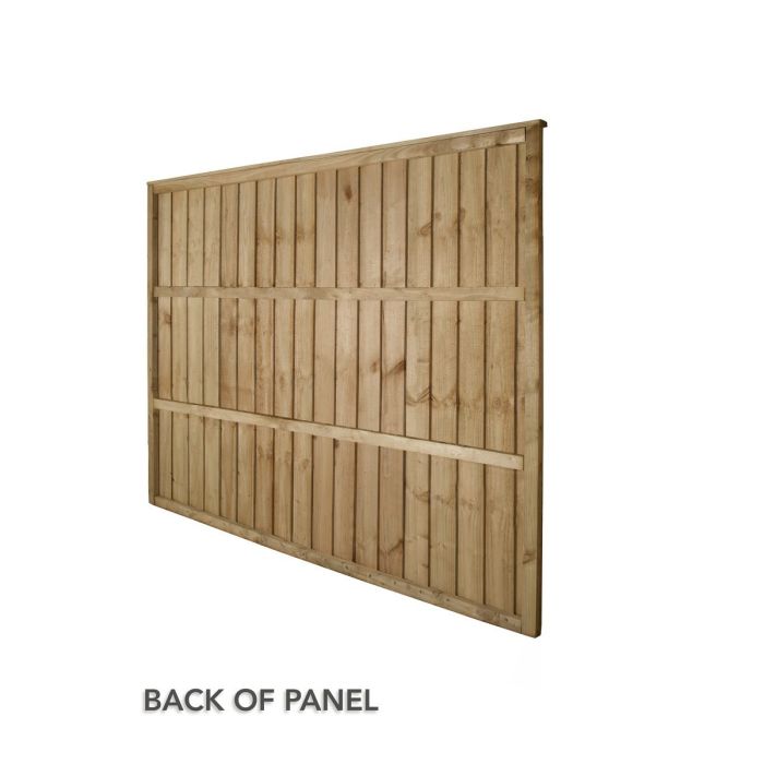 Forest Pressure Treated Closeboard Fence Panel 6ft x 5ft (1.83m x 1.52m) - Pack of 3