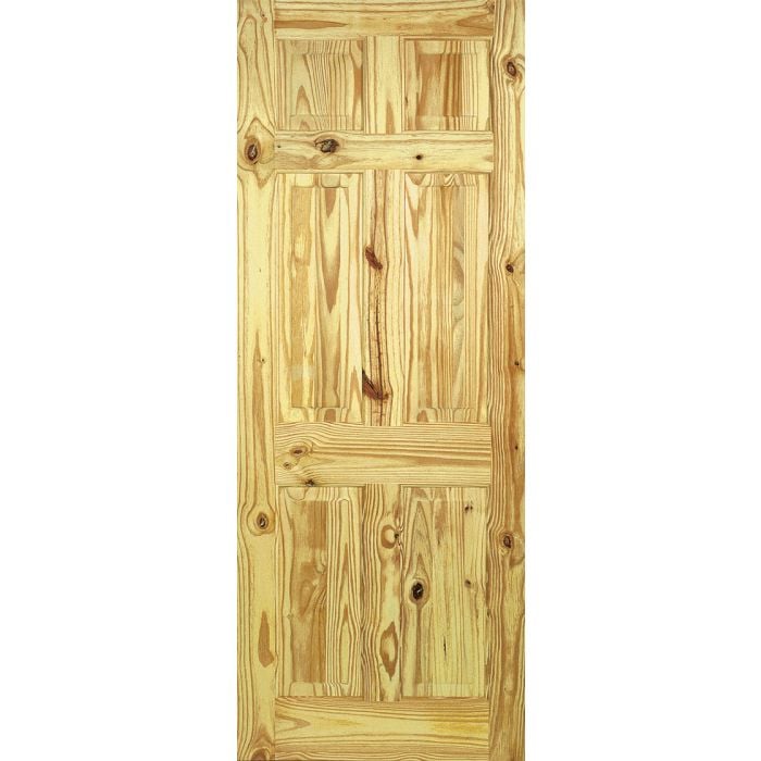 LPD Knotty Pine 6P Internal Door 1981 x 610mm Unfinished