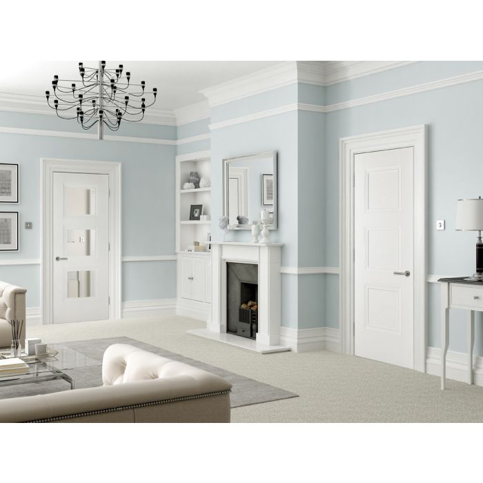 LPD Amsterdam 3P Internal Door 1981 x 838mm White Primed Plus